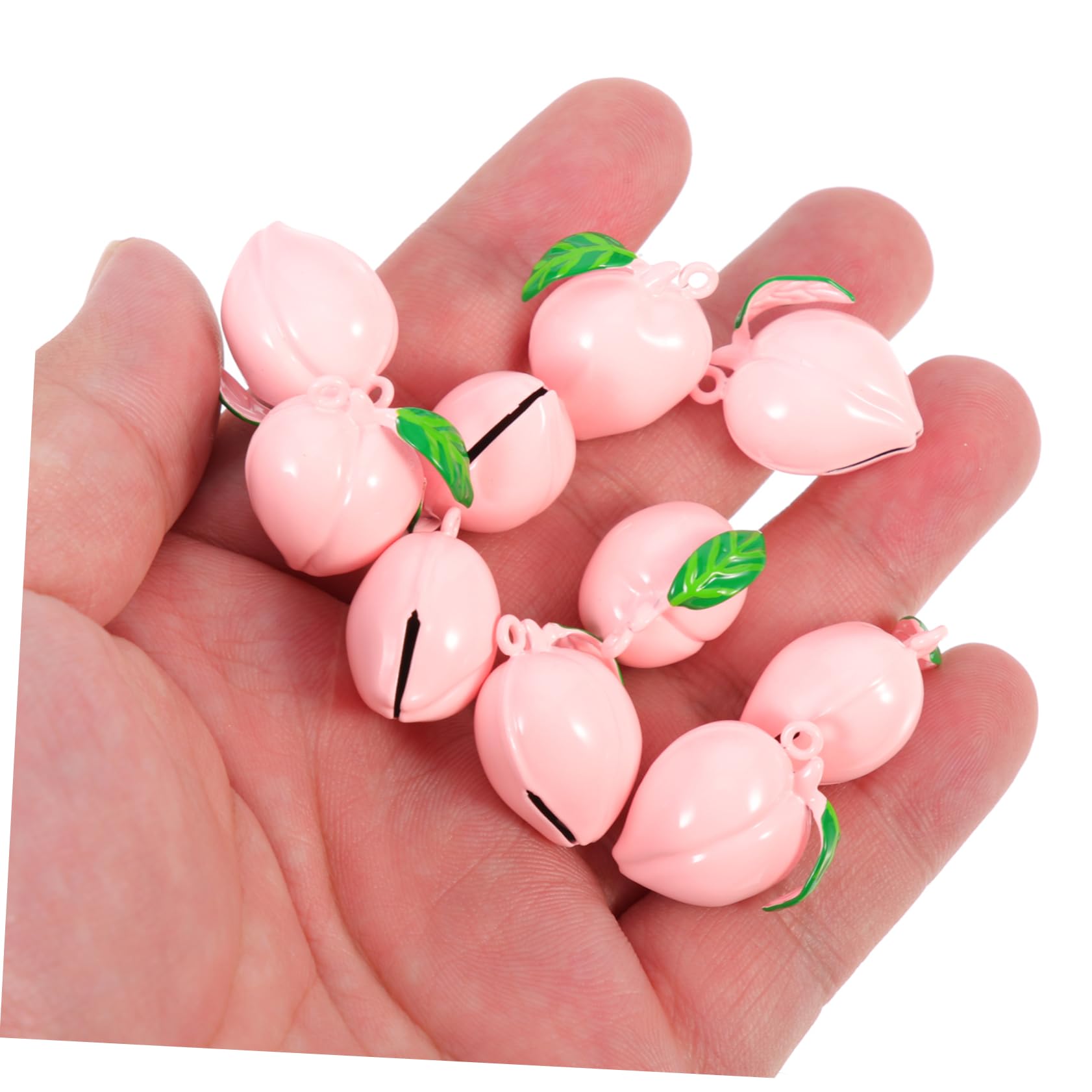 MAGICLULU 4 Set Taoling Yushou Pesca Campane Campana Del Feng Shui Ciondoli Per La Creazione Di Gioielli Decorazione Portachiavi Con Campana Ottone Rosa 10 Pezzi * 4