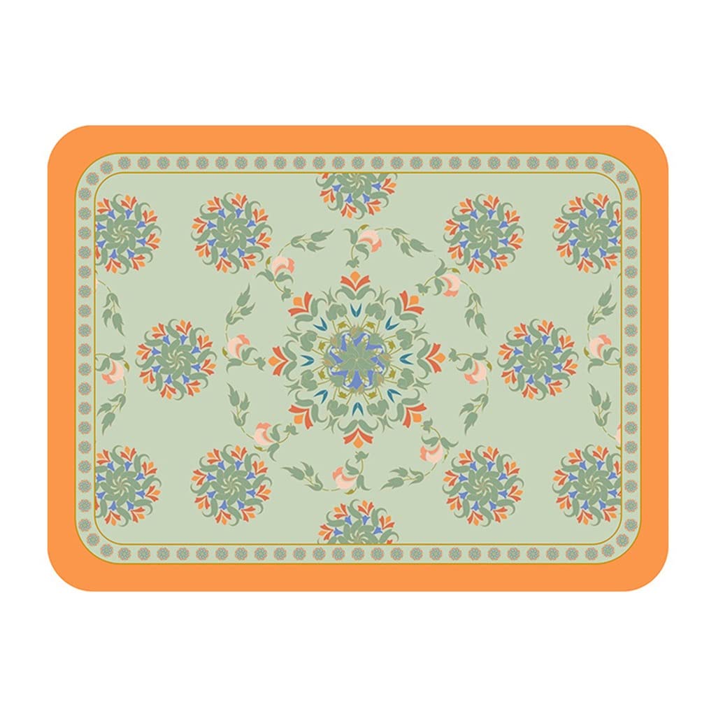 IANSHFKN Placemats Home Printing Insulation Mat Waterproof Tableware Hotel Western Food
