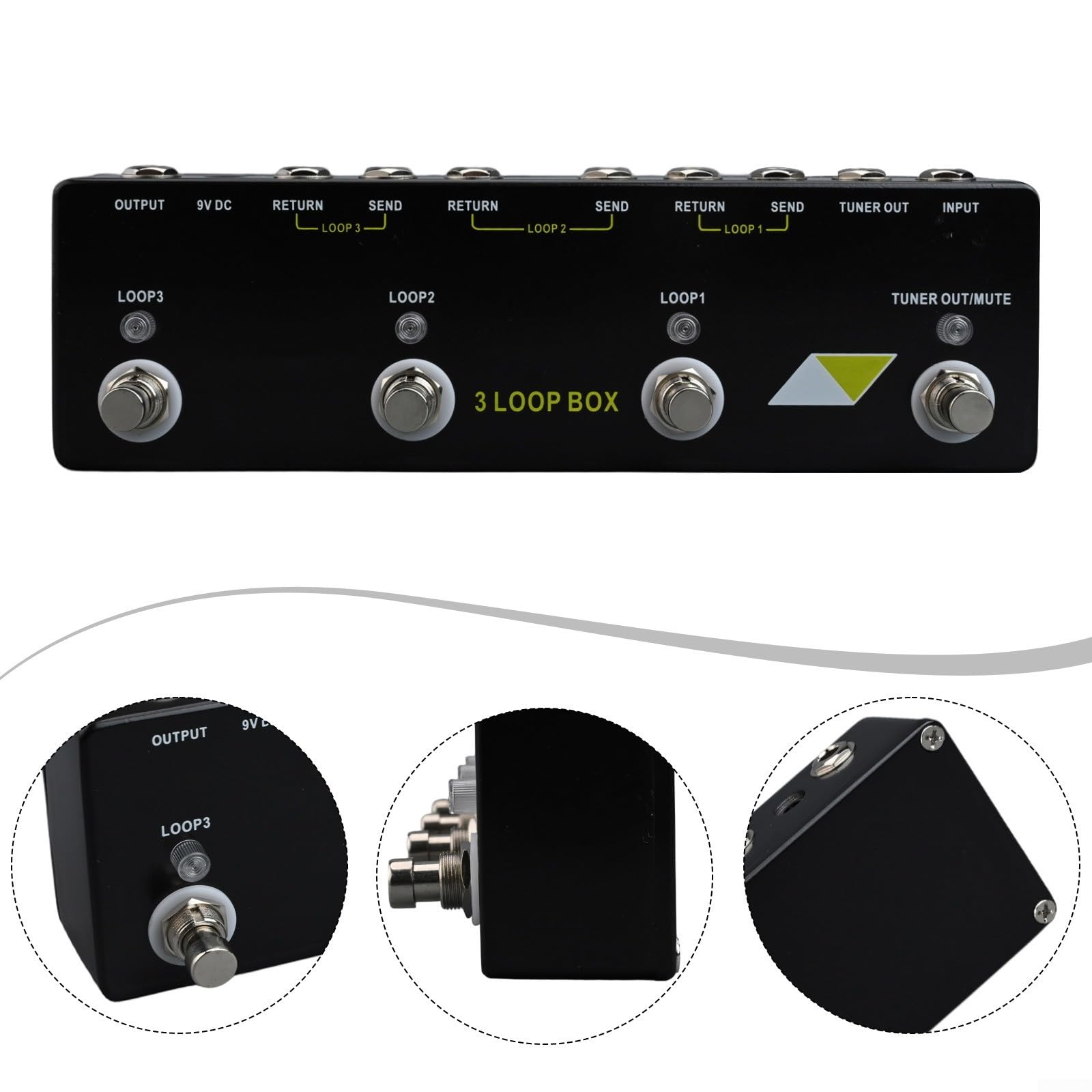 Amazon.com: 3 Loop Box Guitar Effect Pedal For MOSKYaudio With