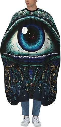 Evil eyes magic talisman Blue Barber Cape for Men Professional Hairdressing Cutting Salon Cape Hair Styling Cape
