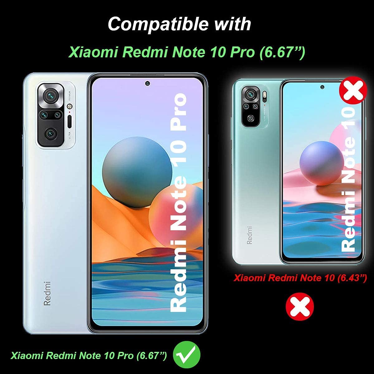 Max Power Digital Cover per Xiaomi Redmi Note 10 Pro Silicone Trasparente Housing Antiurto Doppio Lato 360 Gradi Doppio Strato Anteriore e Posteriore Custodia Protettiva Case