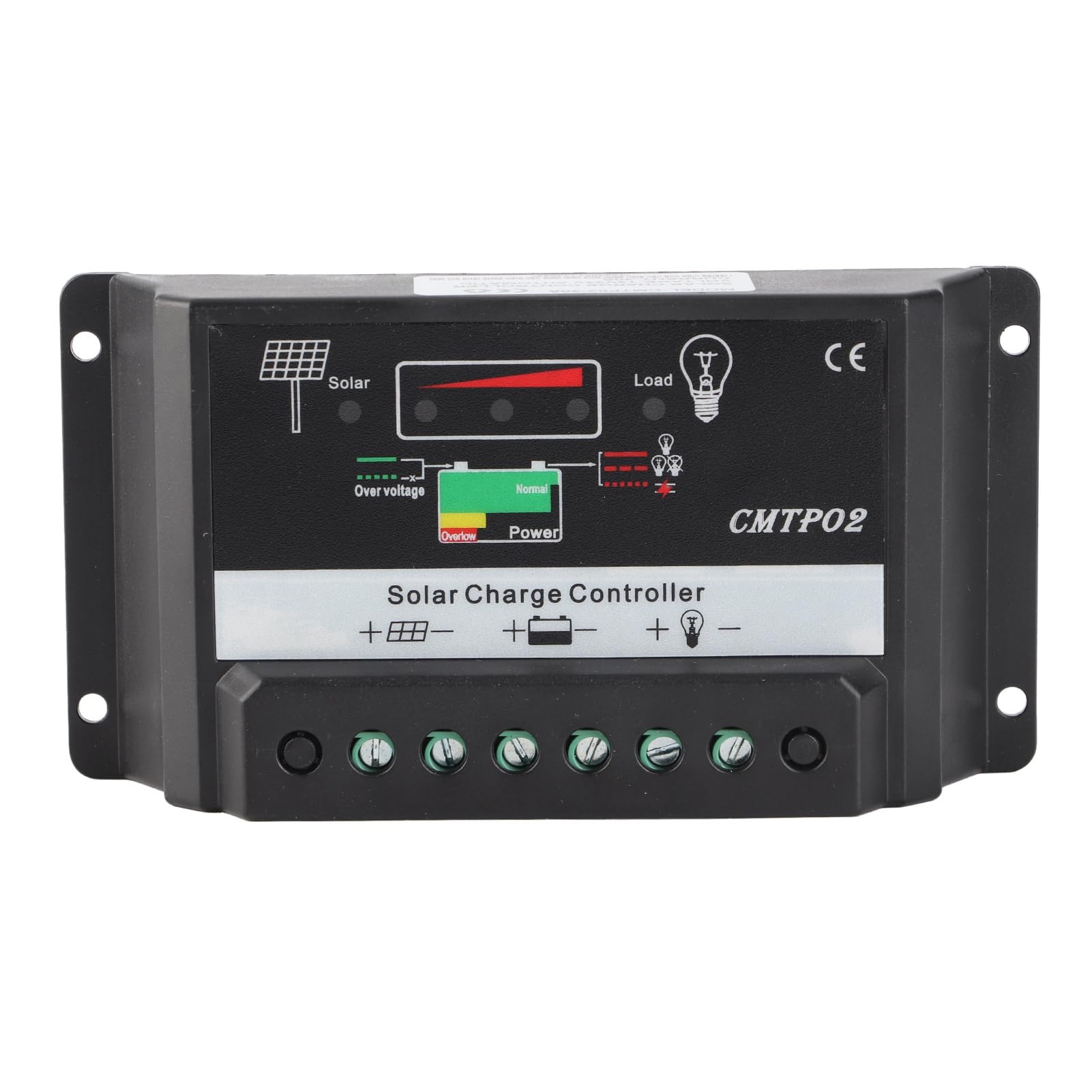 Regolatore di carica per pannello solare di sicurezza portatile 30A 12/24V