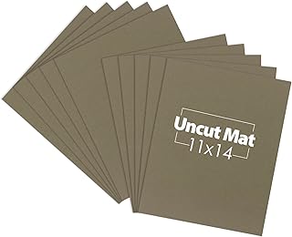 Sponsored Ad - Mat Board Center, 10 Pack 11x14 Dark Gray Color Uncut Mat Boards - Full Sheet - for Frames, Photos, Prints ...