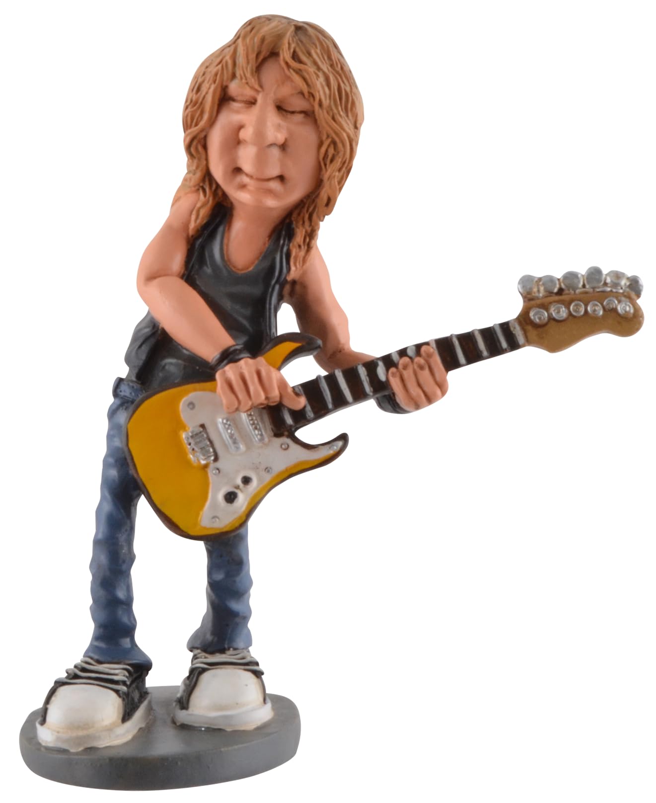 Figurine Rockstar Dave Warren Stratford : statuette humour en pierre artificielle