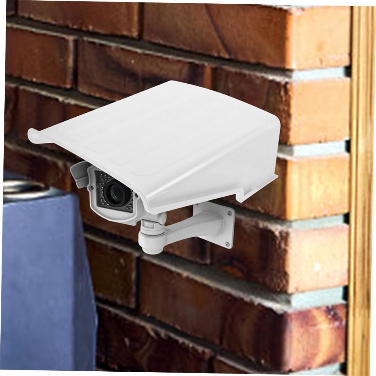 2 Juegos Protector para Cámara de Seguridad Cubierta para Exteriores Diseño Resistente la Intemperie y Protección Solar Instalación Fácil para CCTV y Exterior