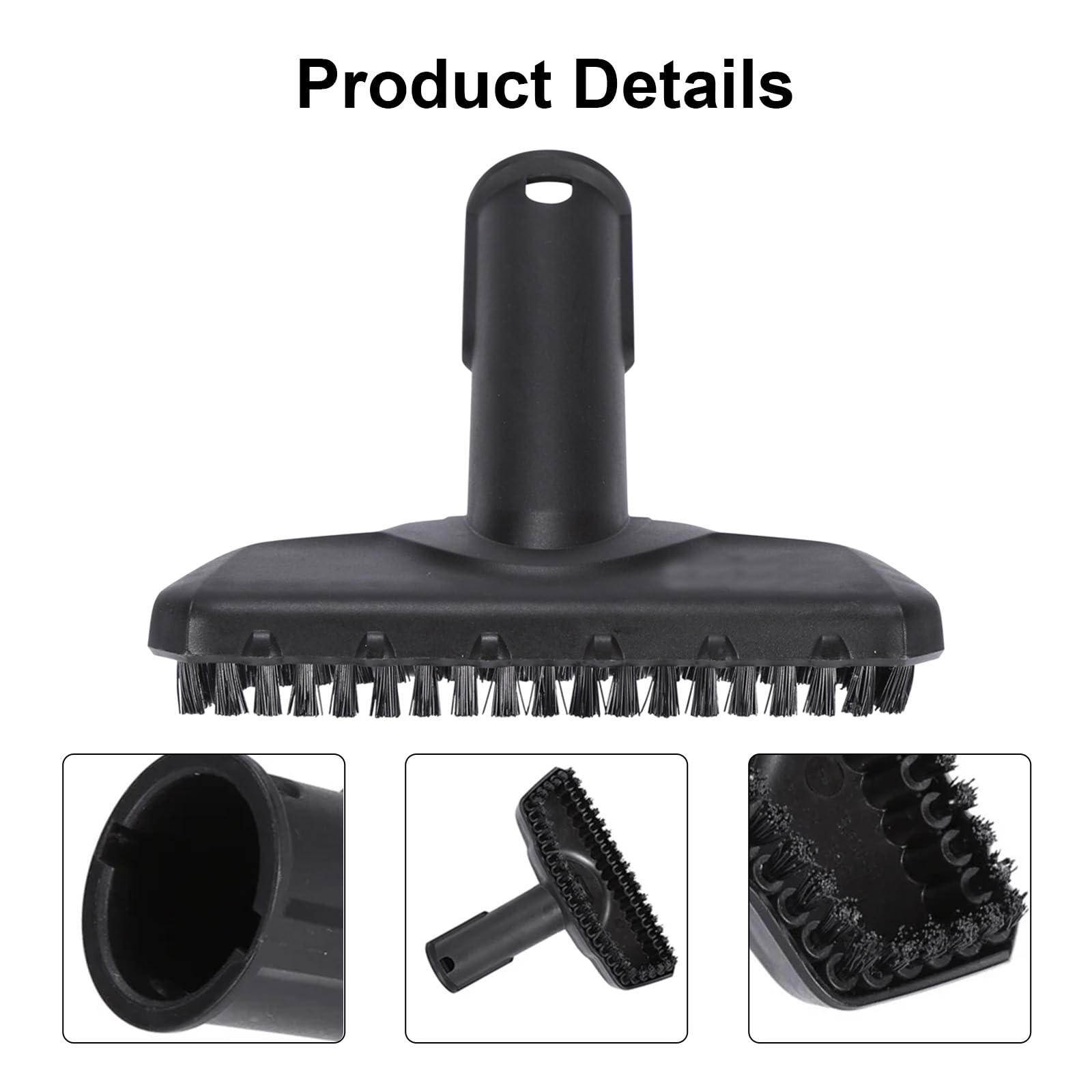 Eagles Paquete de 12 cepillos de repuesto para fregona de vapor, cepillo de limpieza de vapor, pequeños cepillos redondos compatibles con limpiador de vapor de mano Karcher Sc1 Sc2 Sc3 Sc4 Sc5