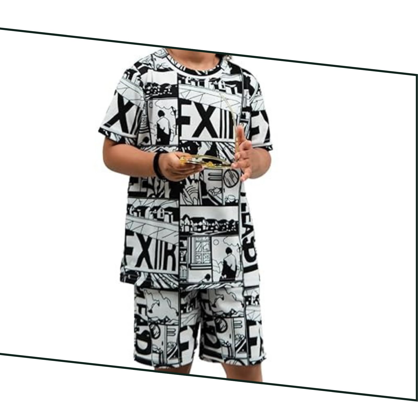 EMBLIKA Baby Boys Casual T-shirt Shorts | Boys co-ords set| kids clothing| cotton set| Baby boys tshirt-short| 3