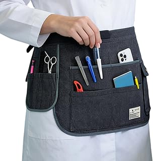 Lightweight Work Smock - Adjustable 75-130cm Waist Denim Garden Apron, Tool Pockets, Versatile Accessory | Cooking Grilling Baking