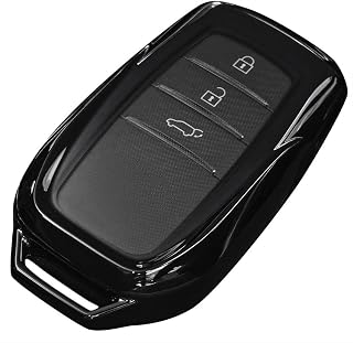 シェアスタイル RAV4 60系用 互換品 2025年式12月 キーケース メッキ風 TPU スマートキー カバー Aタイプ スマートキーをスタイリッシュに保護 キズ防止 傷防止 保護 パーツ アクセサリー カスタム ドレスアップ AXAN64 ブラック