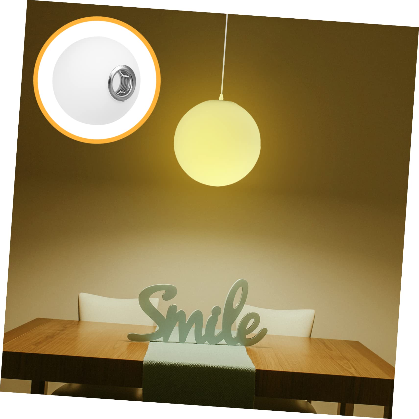 WOONEKY Frosted Glass Lampshade 3.15 Inch Globe Shape Lamp Cover for Indoor Table Wall Path Lamps Vintage Style Decorative Lamp Shade for Home Office Restaurant Garden - Image 2
