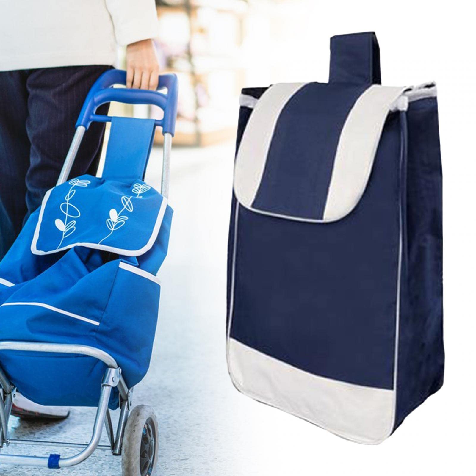 Sac De Rangement Imperméable En Tissu Oxford Pour Chariot De Courses