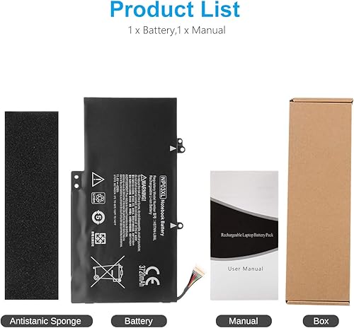 Miniatura 6 de Damusy NP03XL - Batería para portátil de 11.4 V 43 Wh para HP Pavilion X360 13-A010NR 13-A110DX 13-A010DX 13-A013Cl, HP Envy 15-u010dx 15-u011dx