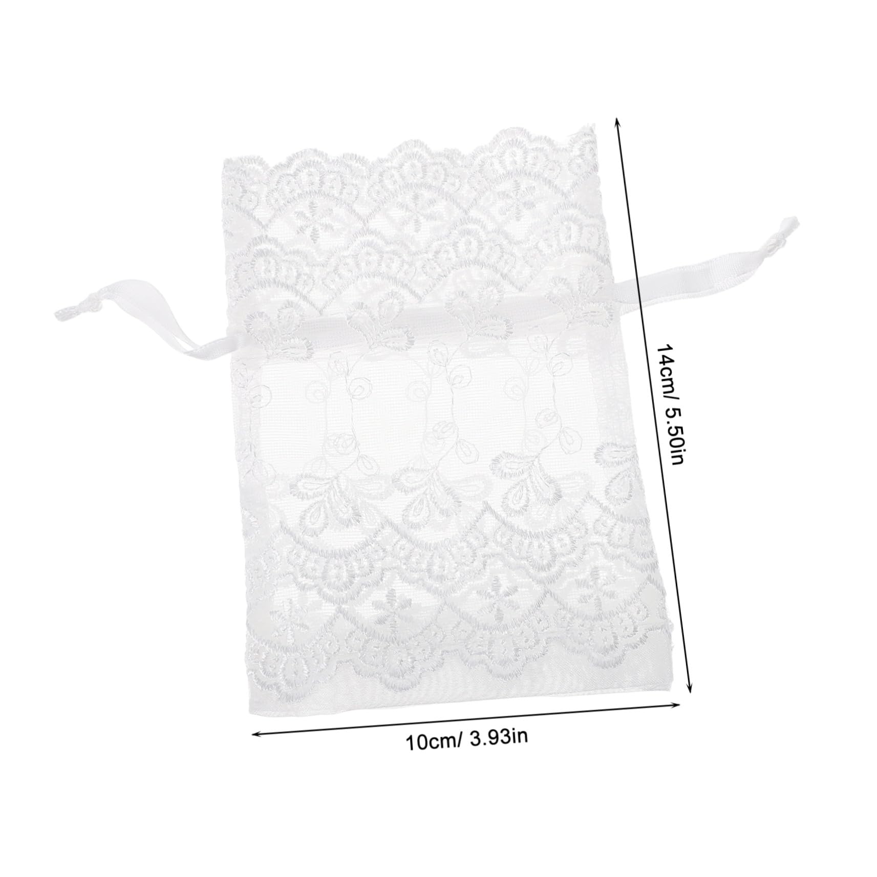 25 Stück Netzbeutel Als Partygeschenk Geschenktüten Kleine Feine Netztasche Weihnachts-mesh-kordelzugbeutel Organzabeutel Mit Kordelzug Weiße Organzabeutel Mesh-goodie-bag White