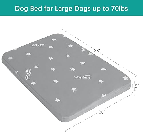Miniatura 6 de Biloban Camas para perros pequeños, cama impermeable para perros pequeños con funda extraíble lavable, almohadilla de cama de espuma para perros