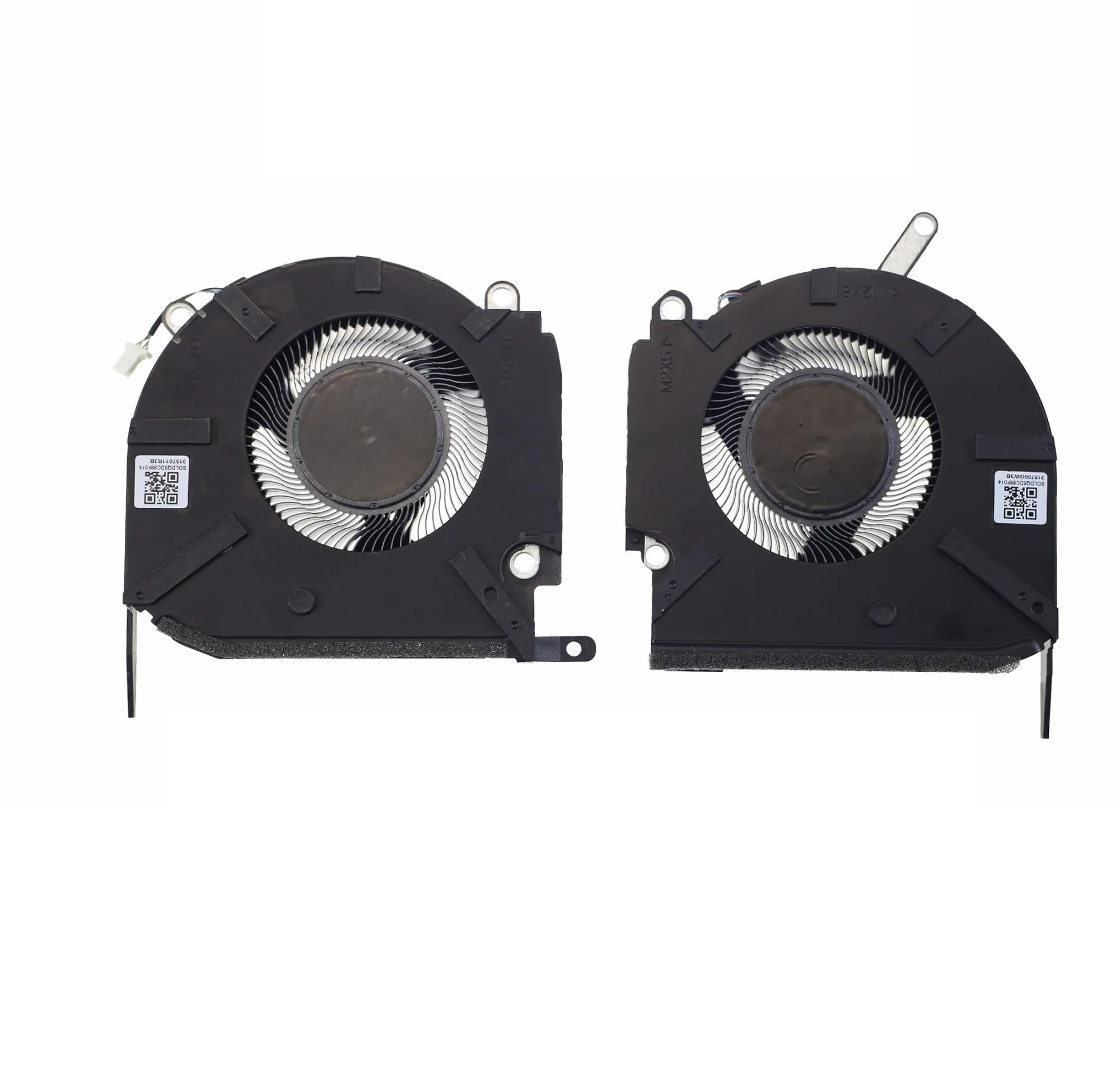 tianwandong Laptop Cooling Fan EG75071S1-C230-S9A EG75071S1-C220-S9A DC12V 9.60W 4-Pin For 16-K 16-N TPN-Q280 N18100-001 N18099-001(CPU Fan)