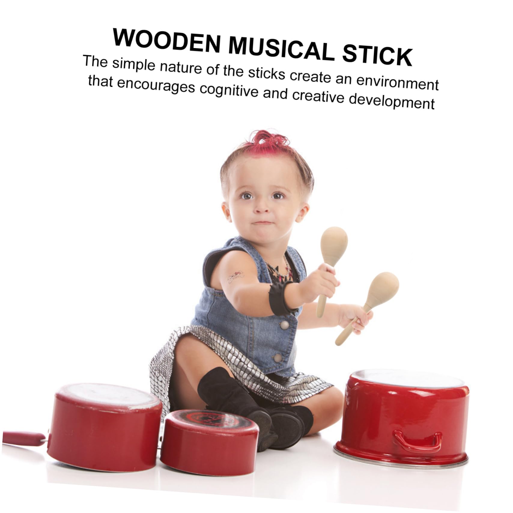 Abaodam Maracas in Legno Fai da Te 12 Pezzi, Giocattolo Musicale per Ragazzo Ragazza Piccoli, Dimensioni Compatte, Strumento Musicale per Feste, Facile da Colorare, per Casa, Scuola