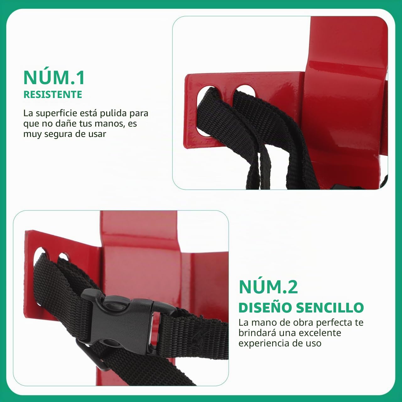 Artibetter Soporte Universal Para Extintor De 2 a 4 Kg Montaje Fácil En Pared Colgador Seguro De Hierro Para Hogar Vehículo Oficina Diseño Práctico Y Material Resistente