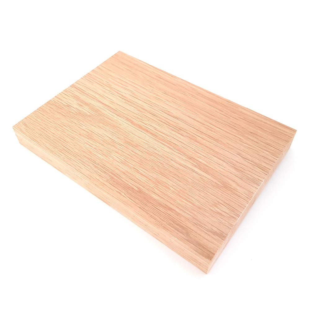 Solid Oak Rectangular Plaque 125 x 175 x 20 mm / 5 x 7 x ¾ inch