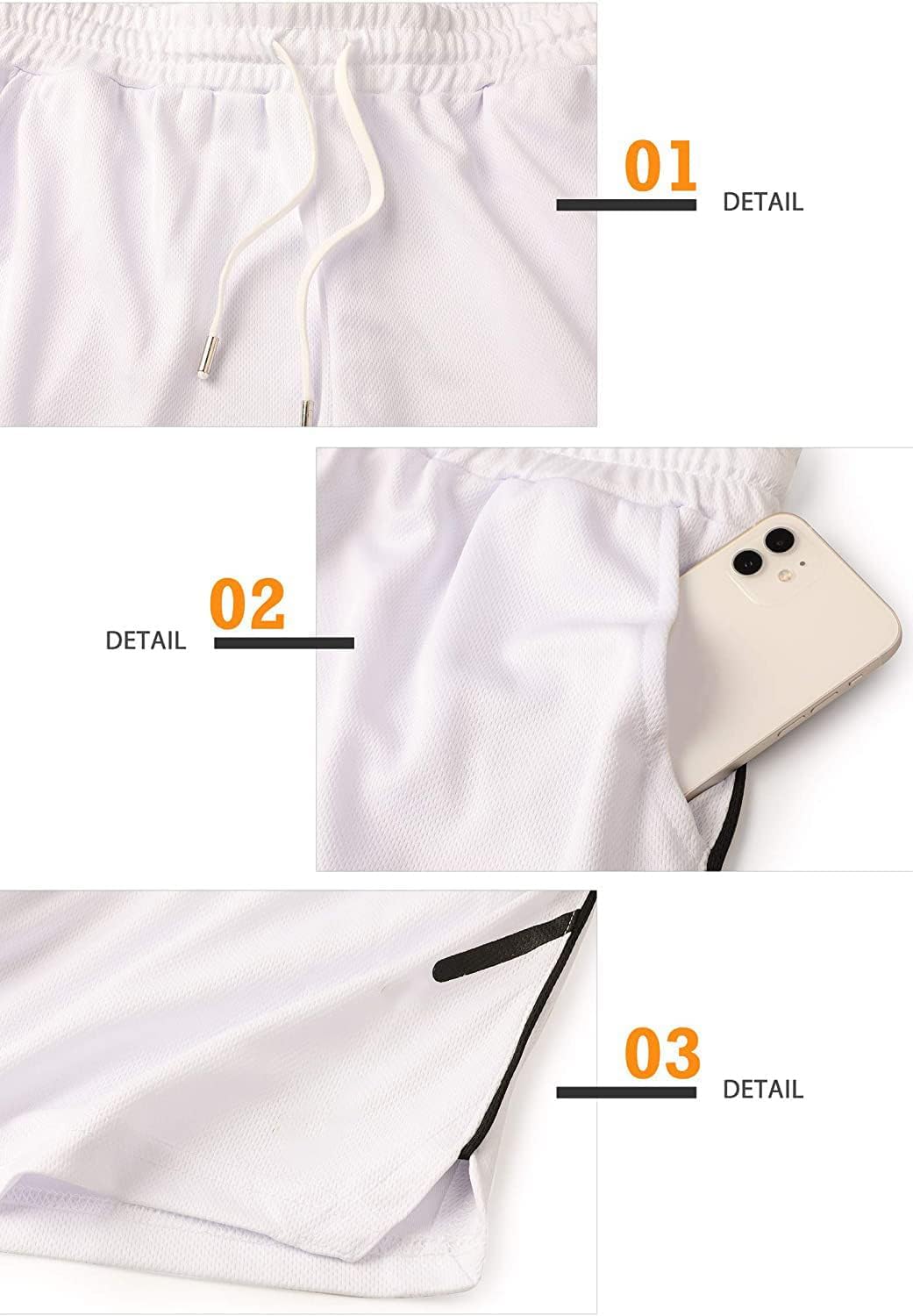 sandbank Men's 5" Gym Workout Short,Quick Dry Active Running Bodybuilding Shorts with Pockets - Image 4