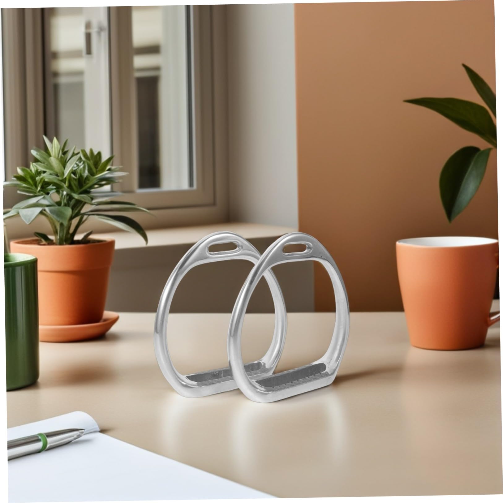 Estribo de Silla de Montar Inglés, Estribo Ecuestre de Aleación de Aluminio, Plata, Fácil de Limpiar, Comodidad y Reducción de Fatiga, para Caballo y Silla de Montar, Equitación