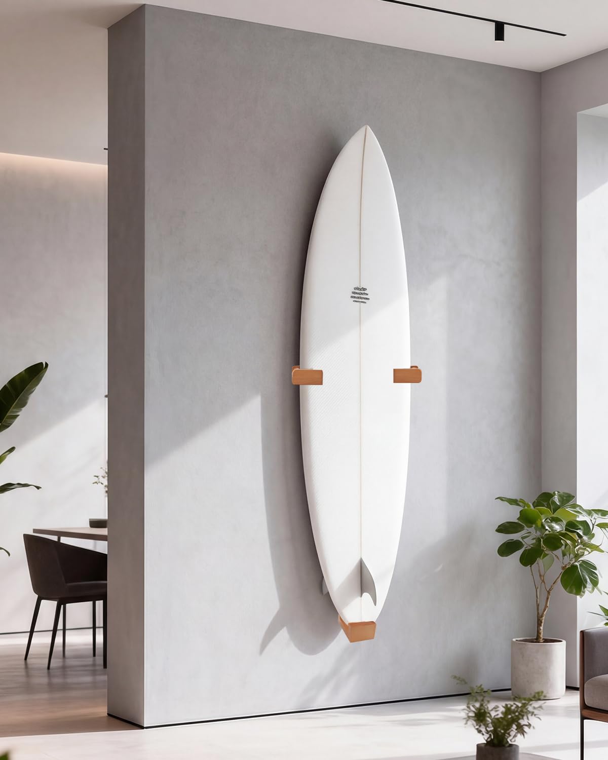 YQDHYLYH Surfboard Wall Mount - Surf Board Wall Hangers, Surfboard Mount, Beautiful Sustainable Wooden Rack, Perfect to Display Your Board, Surf Racks, Horizontal Hanger, Surfing Accessories
