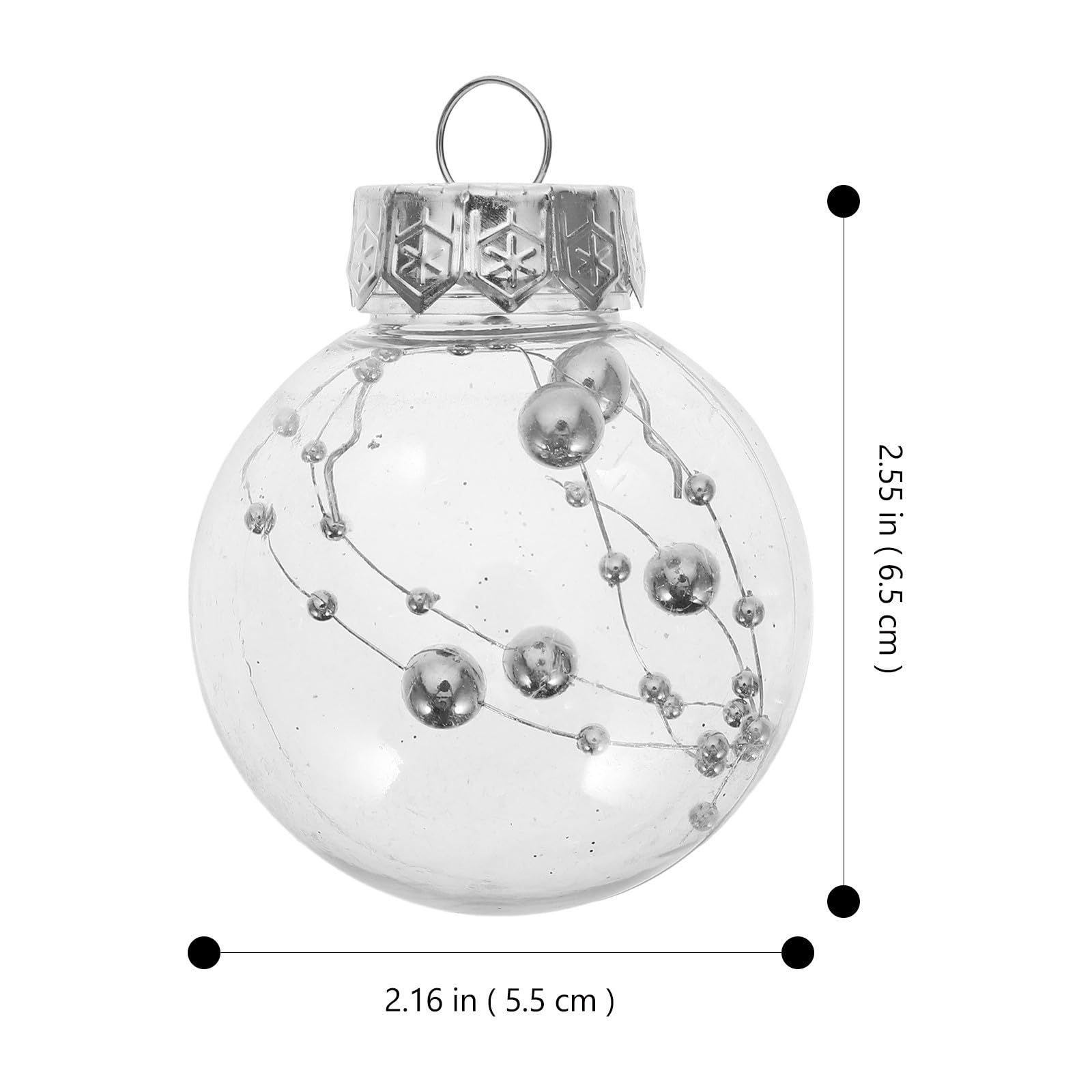 Toyvian 90 Pièces Boules de Noël à Suspendre en Plastique, Décorations