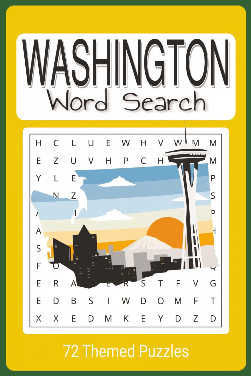Washington Word Search Puzzle Book: Easy To Read Washington Word Find