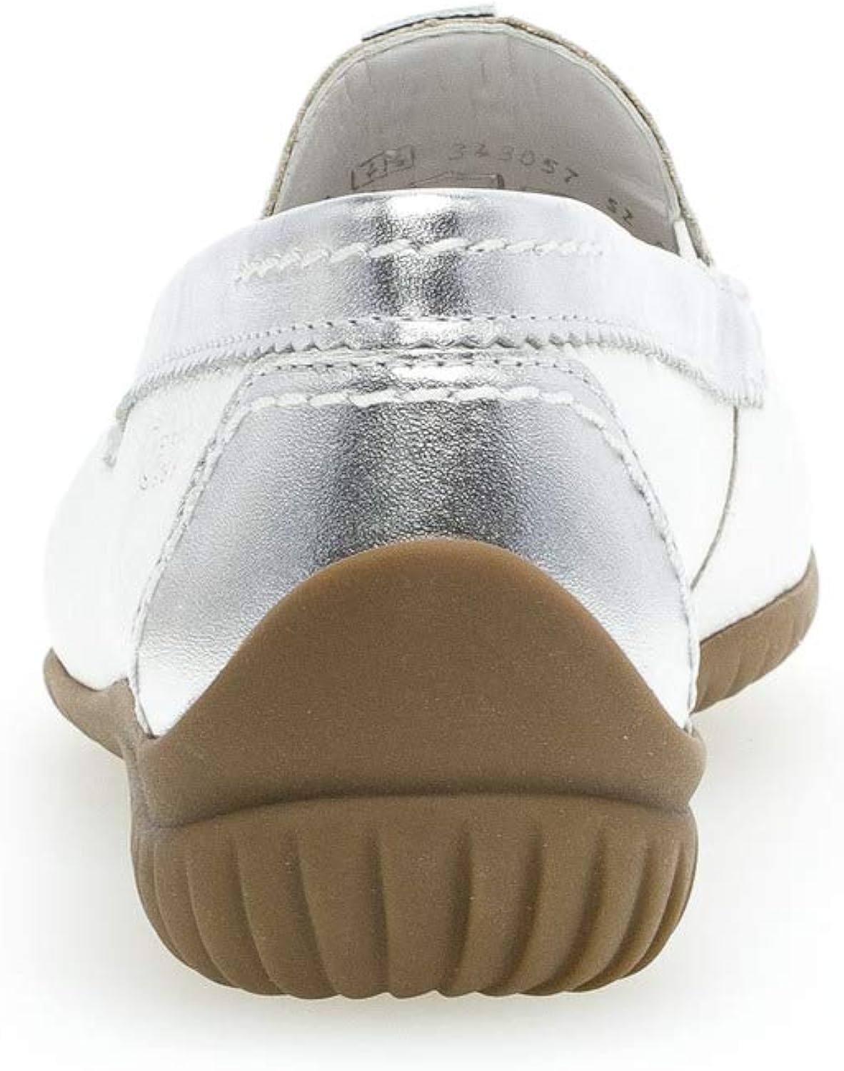 Gabor Women's Moccasin 37.5 EU Wei Weiss Silber 50