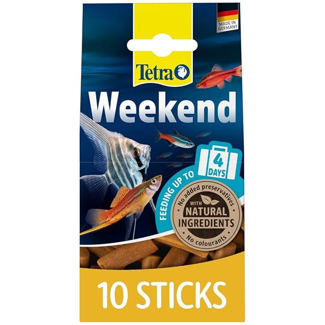 Tetra Weekend Holiday - Juego de 10 palitos de comida para peces