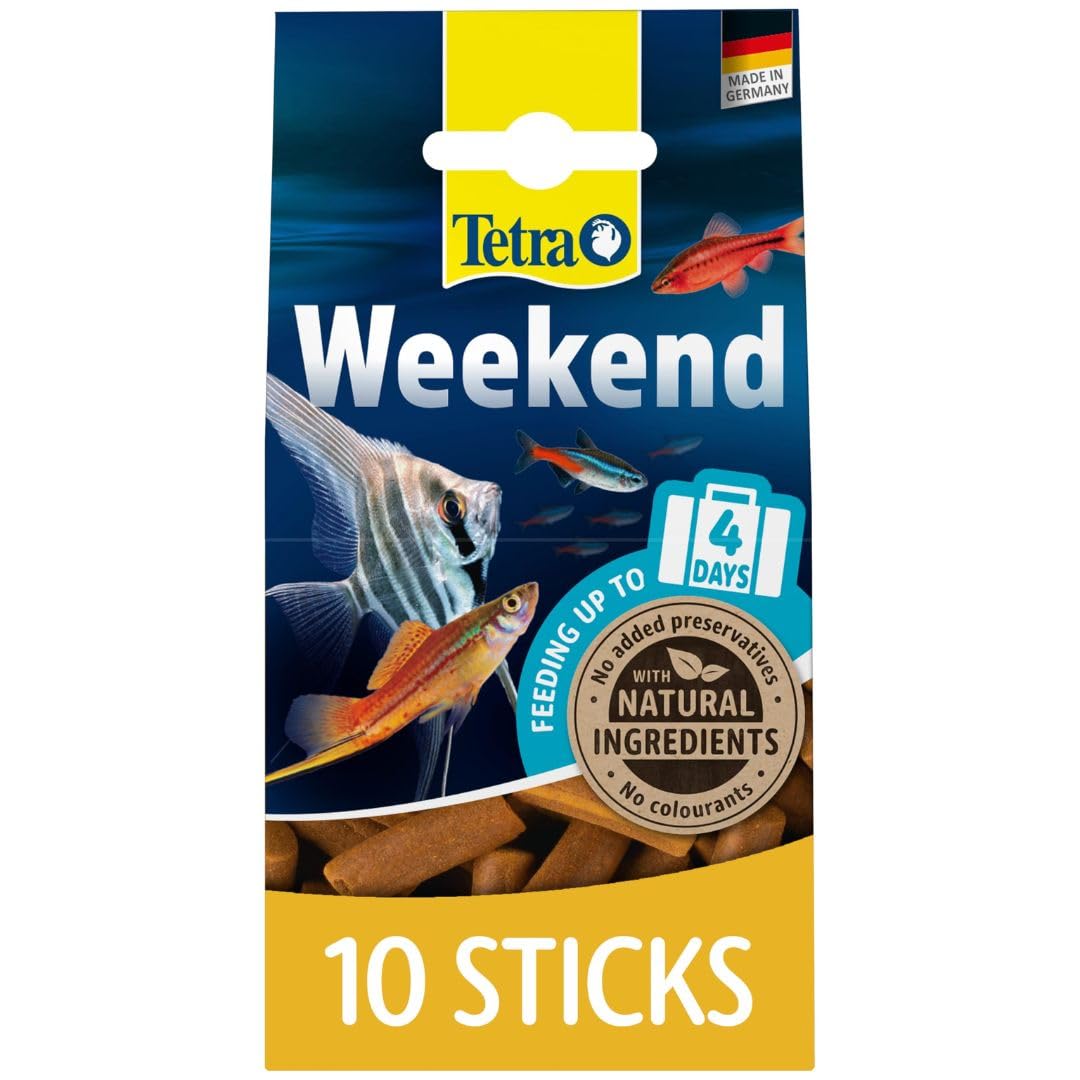 Tetra Weekend Holiday - Juego de 10 palitos de comida para peces