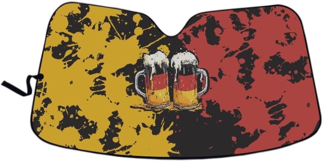 Amzbeauty German Beer Print Kids Car Sunshades Window Covers for Long Road Trips