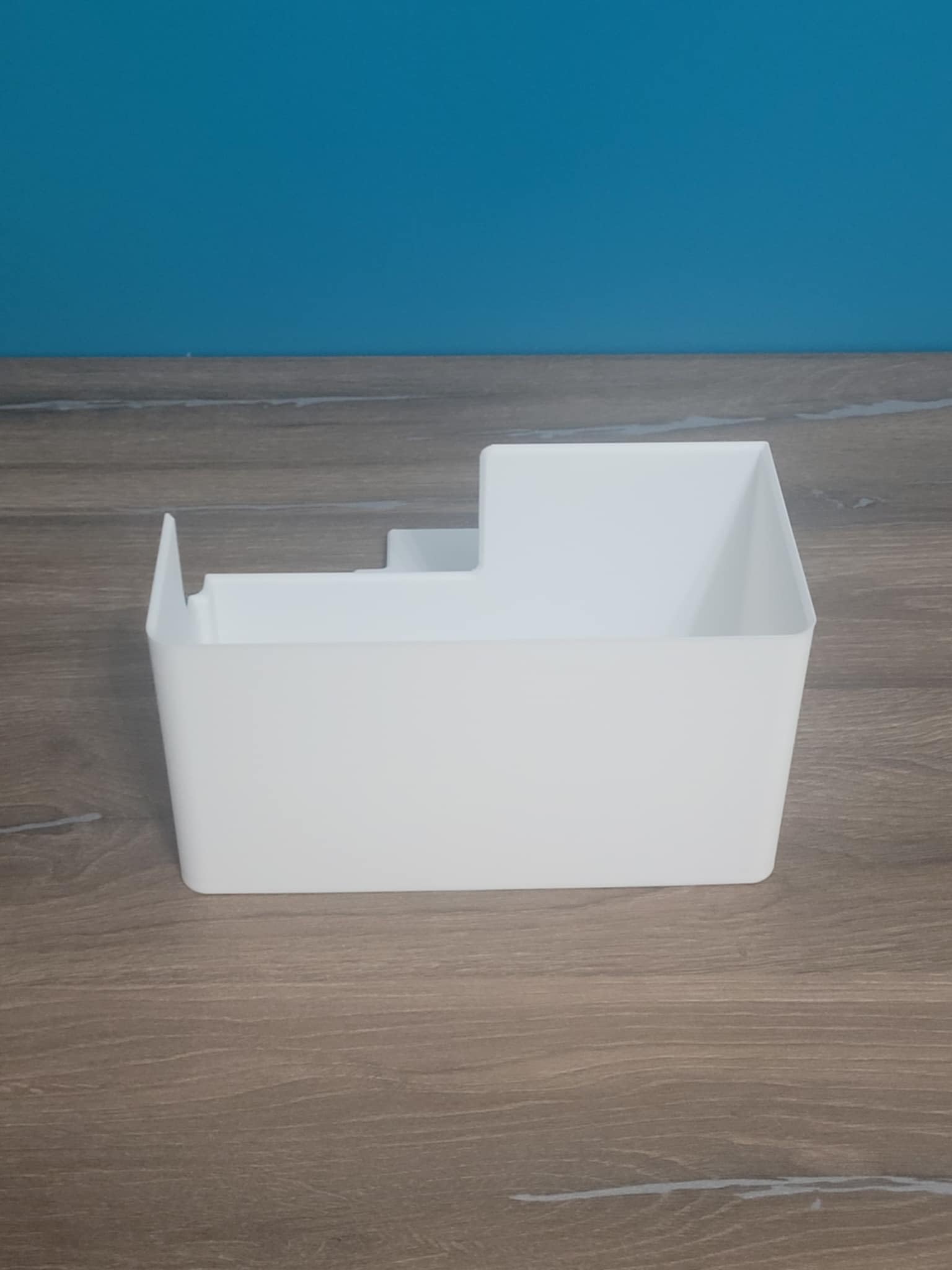 Bac à déchets pour surjeteuse compatible Brother 2104D imprimé en France en blanc