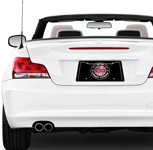 Miniatura 3 de Us Army Sapper Afghanistan Combat Veteran - Placa de matrícula personalizada decorativa de aluminio de 12.3 x 6.3 pulgadas (4 agujeros)