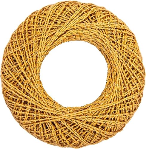 Aunt Lydia Metallic Gold/Gold Yarn - 3 Pack Of 100Y/91M - Mixed Materials - 10-100 Yards - Knitting/Crochet #TOP2