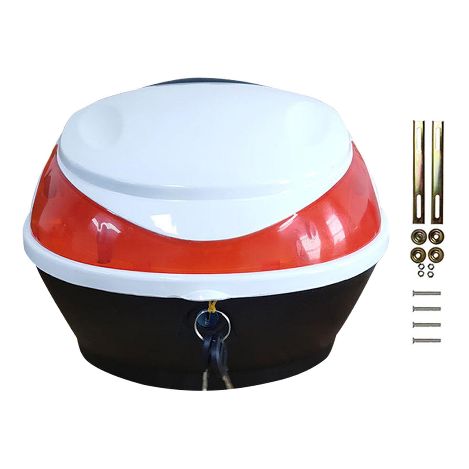 Baúl trasero para motocicleta, fácil de instalar, con amplia capacidad para guardar ropa y refrigerios durante los viajes. Baúl pequeño para motocicleta eléctrica, Estilo C
