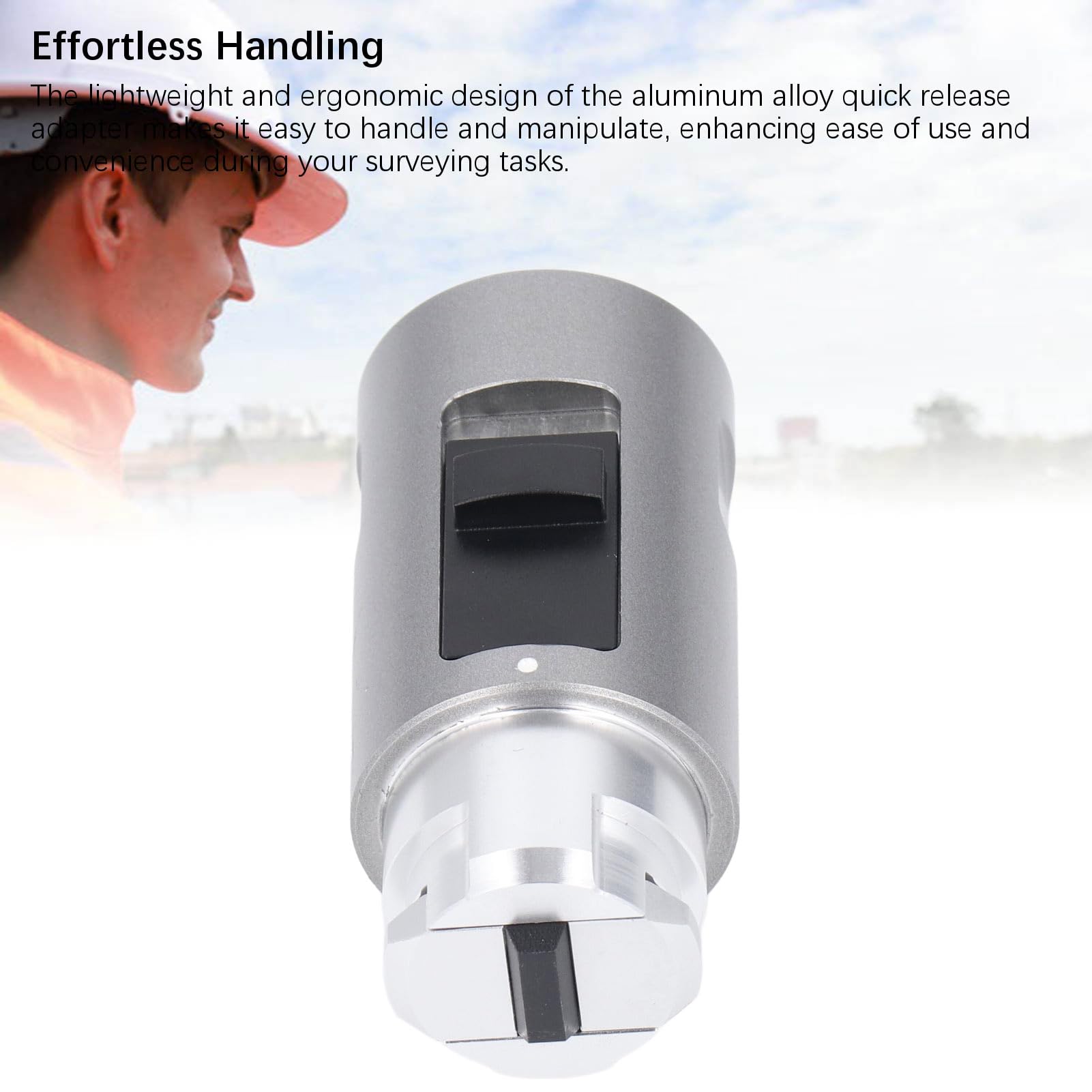 Adapter Pryzmowy, Adapter Szybkozłącza, Adapter Pryzmowy ze Stopu Aluminium do Odbiornika R10 R12 R12i GNSS RTK Pomiar GPS, Urządzenie do Testowania Obwodów Elektrycznych