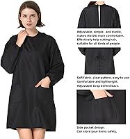 Vista 4 de TOPTIE Chaqueta impermeable para peluquería para mascotas, delantal con 2 bolsillos