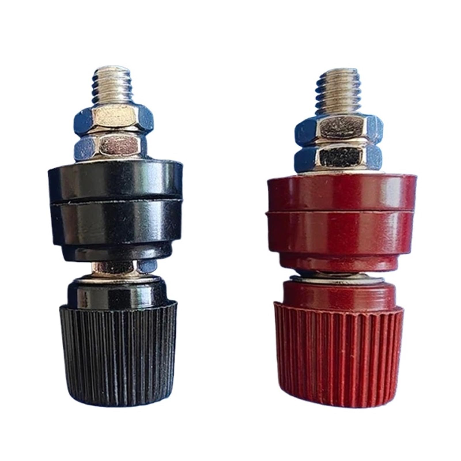6 morsettiere rosse e nere da 6 mm, morsettiere di alimentazione, per saldatrice, inverter (M6, rosso)