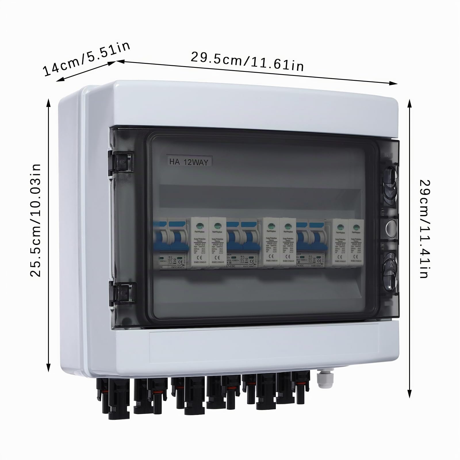 Überspannungsschutz pv 3 in 3 out dc 1000V Trennschalter pv anlage 25A/40A Kurzschlussschutz für Photovoltaik-Anlagen (40A)