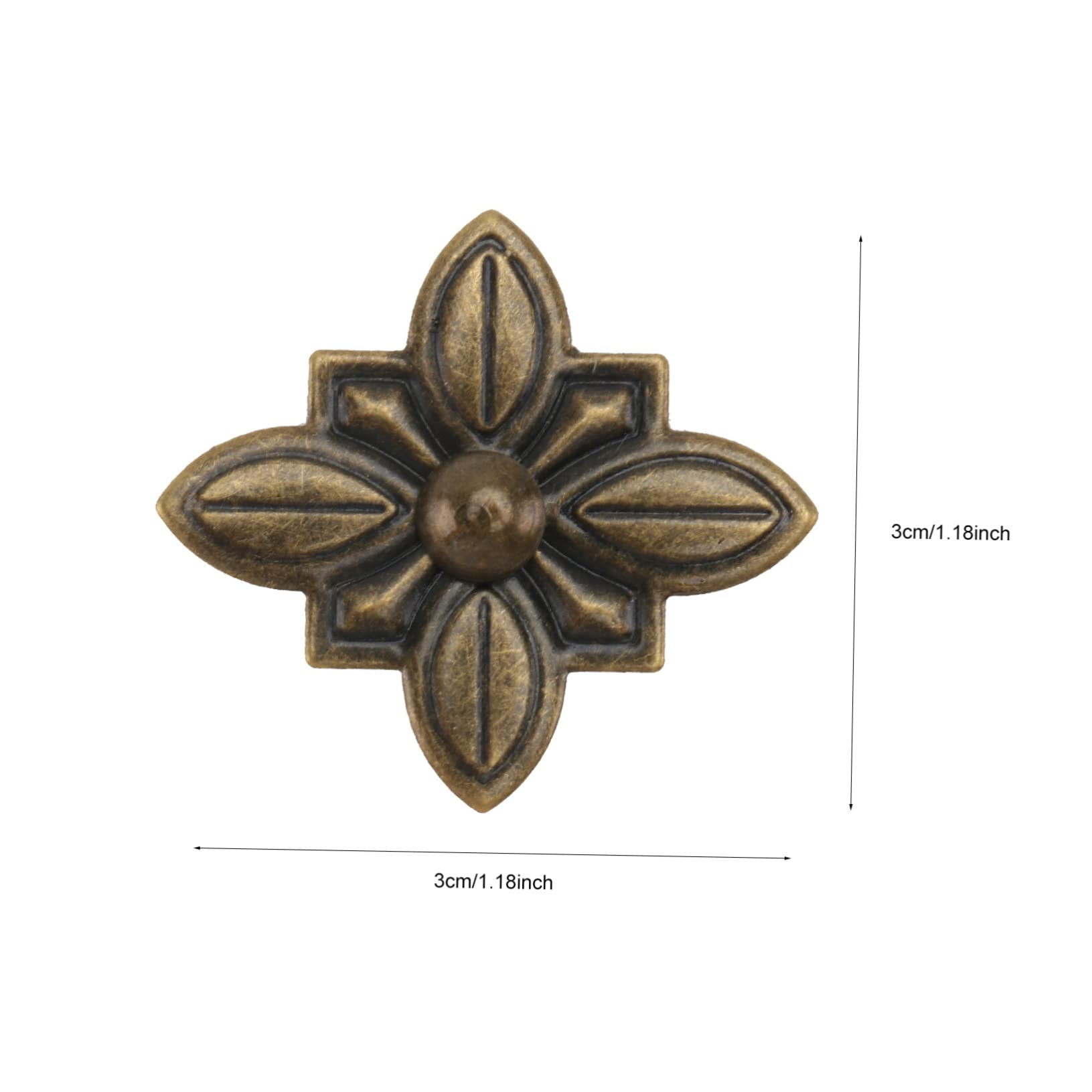 Alipis 6 Set Flower Upholstery Tacks Iron Furniture Pins Decorative Box Paster for Sofa Chair Bed