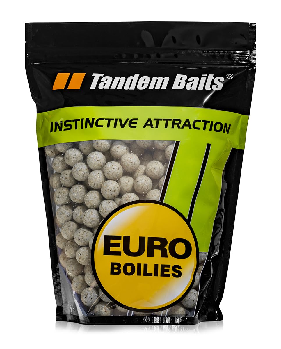 Tandem Baits Euro Boilies Garlic Carp Fishing Bait Boilie For Big Fish Angling Carp Accessories For Professionals & Hobby Anglers 18 mm 1 kg