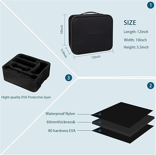 Miniatura 5 de Funda de transporte rígida mejorada para Nintendo SwitchSwitch OLED fundas de almacenamiento para consola controlador profesional con 21 tarjeteros