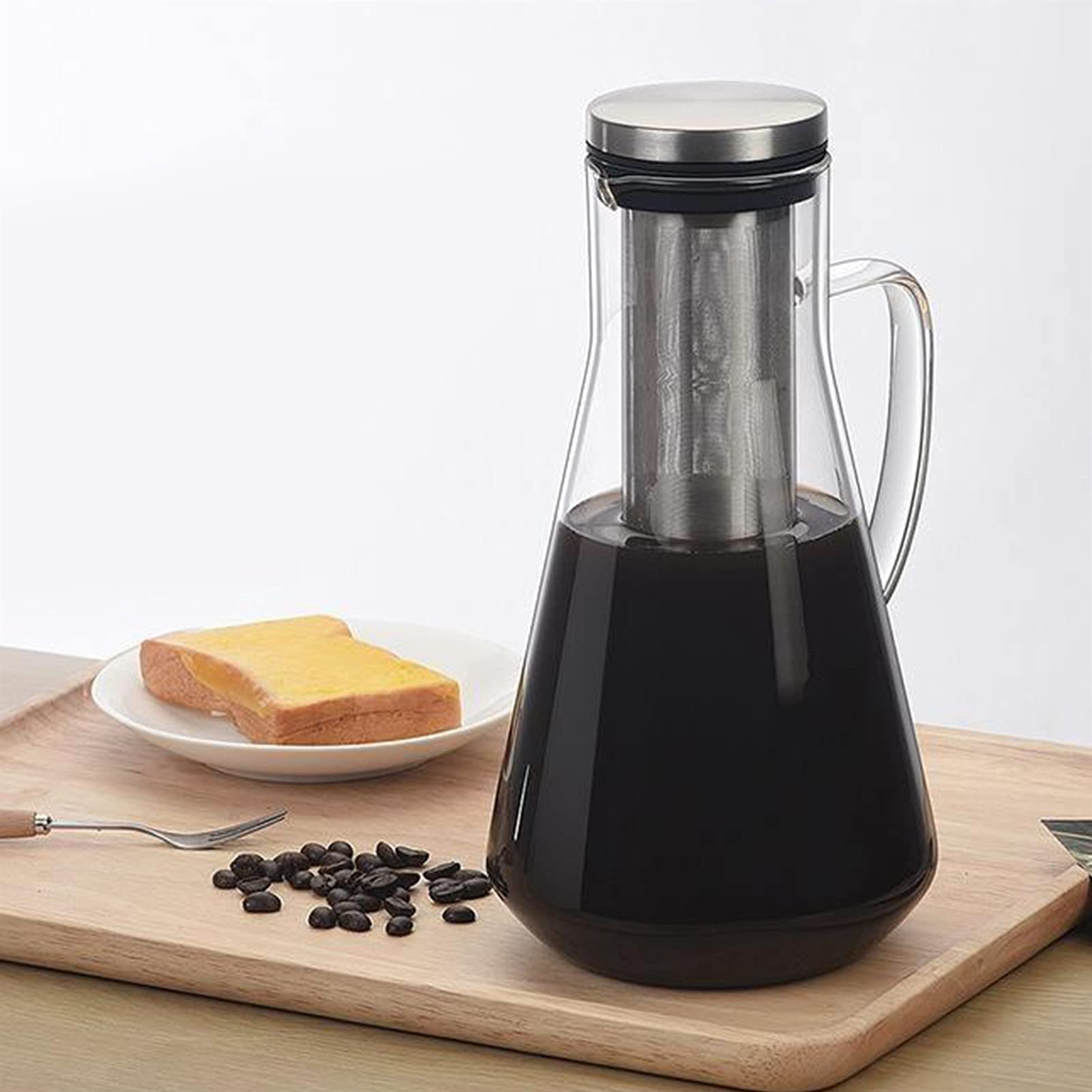 QINGGANGLING999 Kaffeekannen Kaffeekanne 1.6L Kaffeemaschine Wasserkocher Kaffeebrauer Kaffee Tee Zubehör für Home Kitchen Bar Hotel Restaurant Perfekt Für Kaffee Liebhaber Teekannen