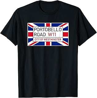 PORTOBELLO ROAD T-shirt w Union Jack