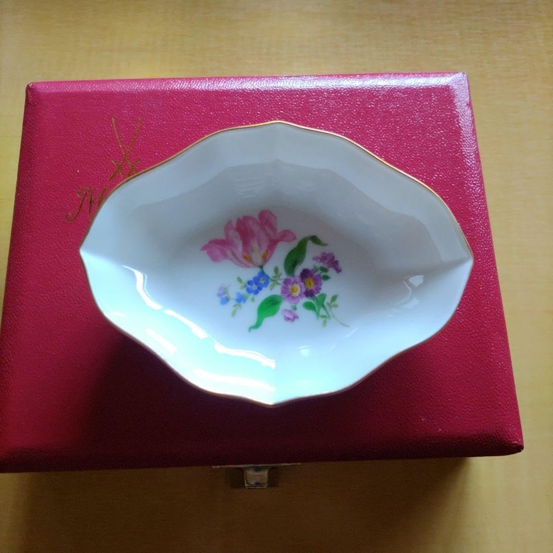 マイセン 薔薇 バラ ローズ 小皿 金縁 一級品 マイセン 薔薇 バラ