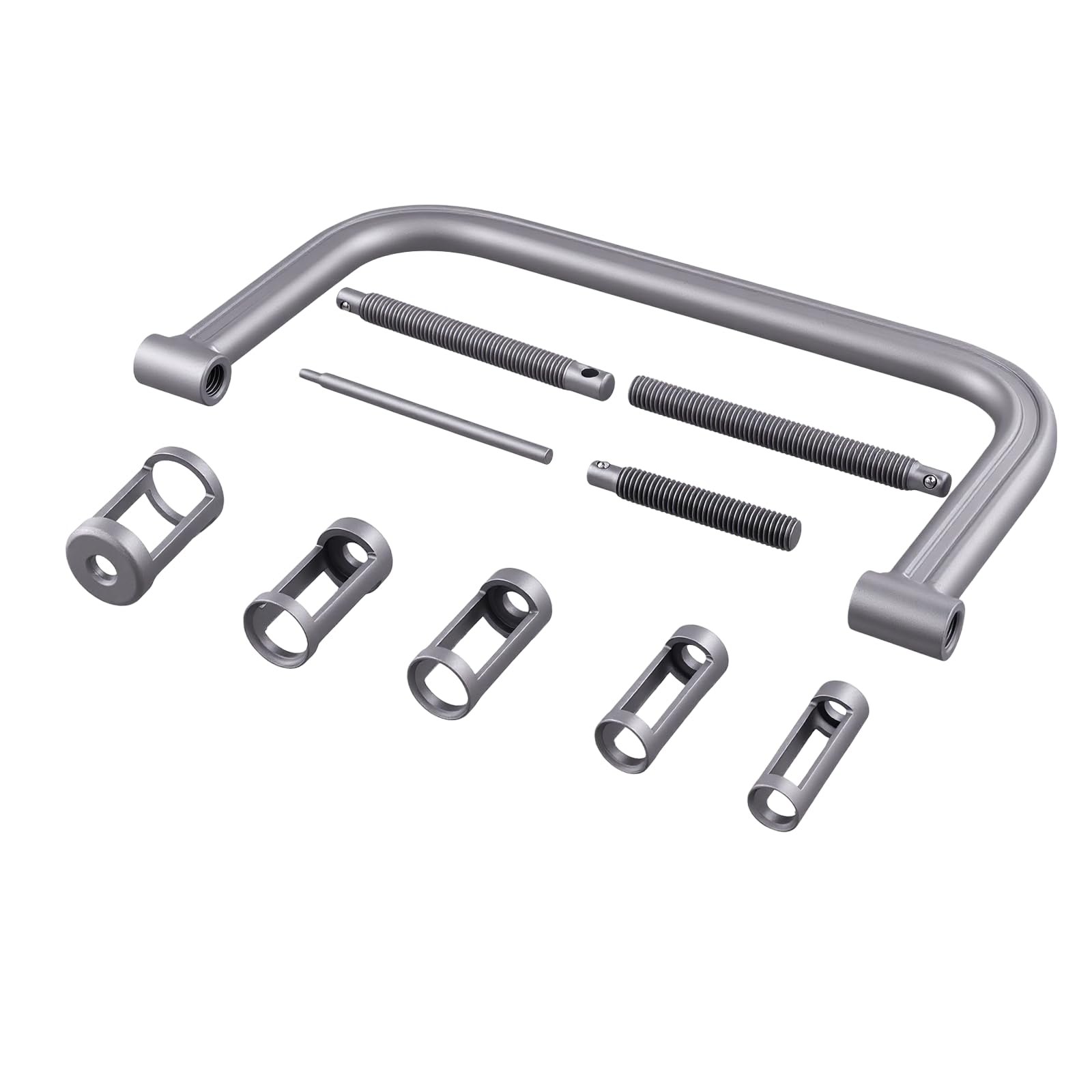 OiLiehu Compressore Molle Valvole Universale 10-TLG, Kit Attrezzo per la Compressione delle Valvole per Motori Piccoli, Auto e Moto