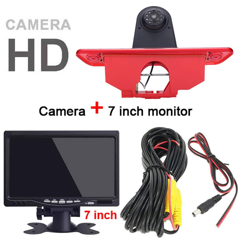 Kit Telecamera Di Retromarcia Con Terza Luce Freno Integrata E Monitor 4.3'' Per Fiat Scudo, Citroen Jumpy/Dispatch, Peugeot Expert, Toyota Proace (2007-2016) - 4