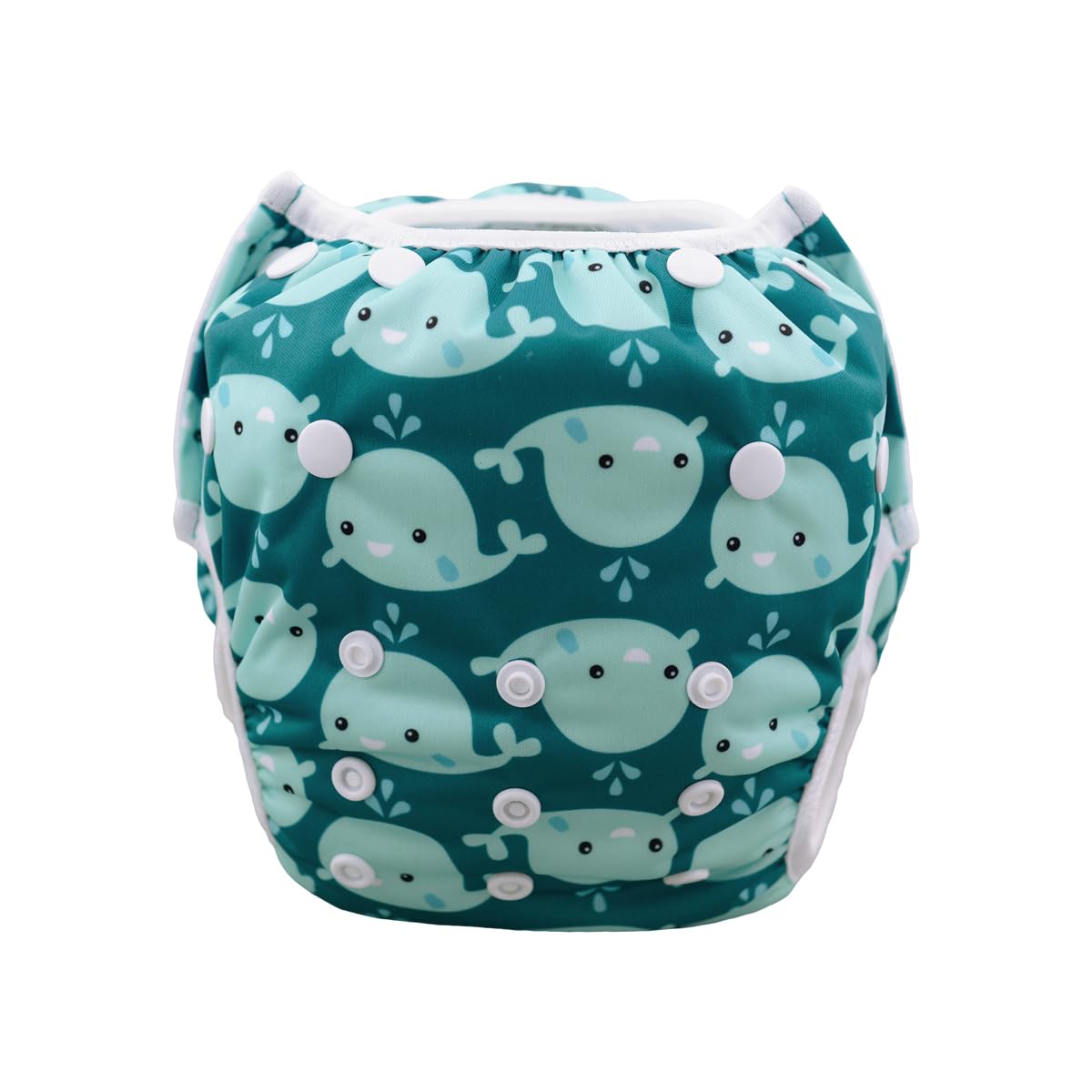 ALVABABY bañador pañal 2 unids para bañador bebé niño pequeño a presión de un tamaño reutilizable ajustable pañales agua 1-3 años ZSW18-21-ES