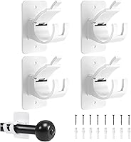 Vista 11 de Yeahxing Soportes Adhesivos para Barra de Cortina Sin Taladro Soporte Ajustable - Colgador de Barra de Cortina Sin Clavos de 20 Libras