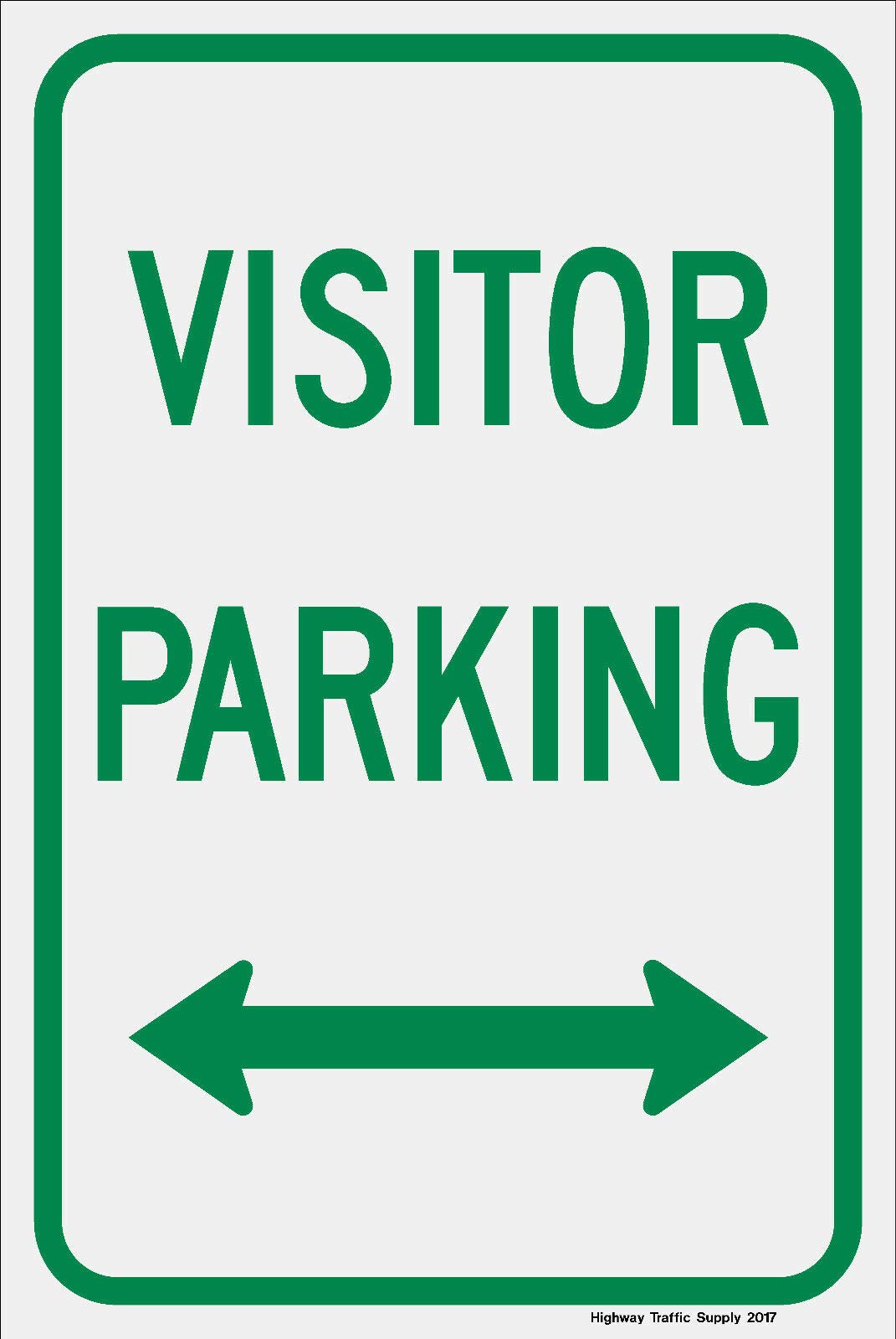 Inga Visitor Parking Sign (With Double Arrow) Funny Retro Metal Sign 8X12 Inches